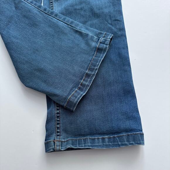 Mayoral Wide Leg High Waisted Sailor Jeans - Size 8 - Picture 3 of 8